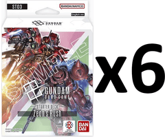 Gundam Card Game - ST03 Zeon's Rush Starter Deck DISPLAY (6 Decks)