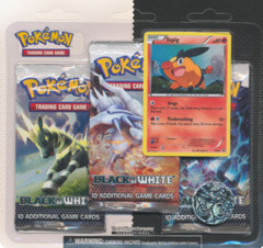 Pokemon Black & White 3-Booster Blister Pack - Tepig Promo