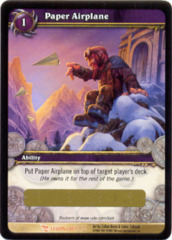 Paper Airplane Loot Card