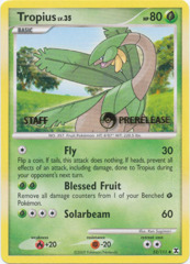 Tropius 52/111 Non-Holo STAFF Promo - Rising Rivals Prerelease