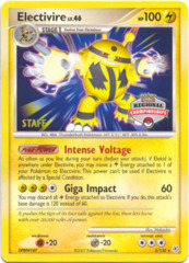 Electivire 3/130 Non-Holo STAFF Promo - 2007 Regional Championships