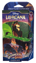 Disney Lorcana Shimmering Skies Starter Deck - Emerald and Steel