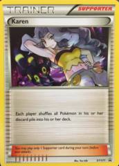 Karen XY177 Non-Holo Promo - Rayquaza vs Keldeo Battle Arena Decks