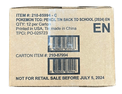 Pokemon Back to School - Pencil Case DISPLAY Box (12ct) (2024 Version)