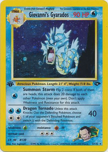 Giovannis Gyarados - 5/132 - Holo Rare - 1st Edition