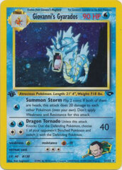 Giovanni's Gyarados - 5/132 - Holo Rare - 1st Edition