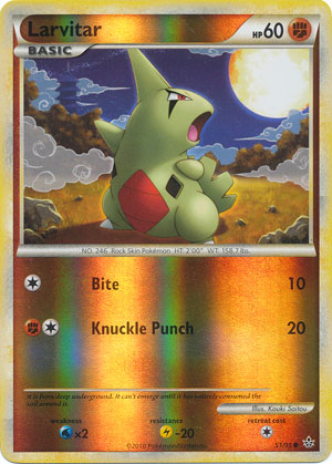 Larvitar - 51/95 - Common - Reverse Holo