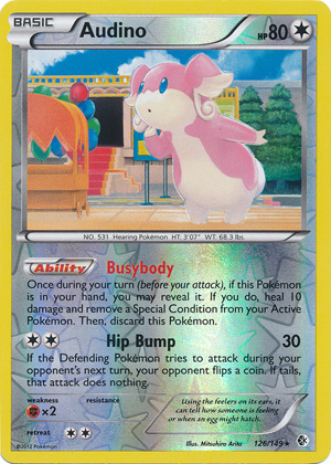 Audino - 126/149 - Rare - Reverse Holo