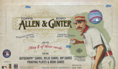 2020 Topps Allen & Ginter MLB Baseball Hobby Box