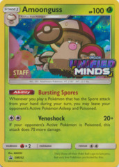 Amoonguss SM202 Wave Holo STAFF Promo - SM11 Unified Minds Prerelease