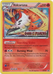 Volcarona BW40 Tinsel Holo STAFF Promo - Dark Explorers Prerelease