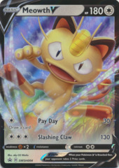 Meowth V SWSH004 Full-Art Holo Promo - Meowth VMAX Special Collection Box