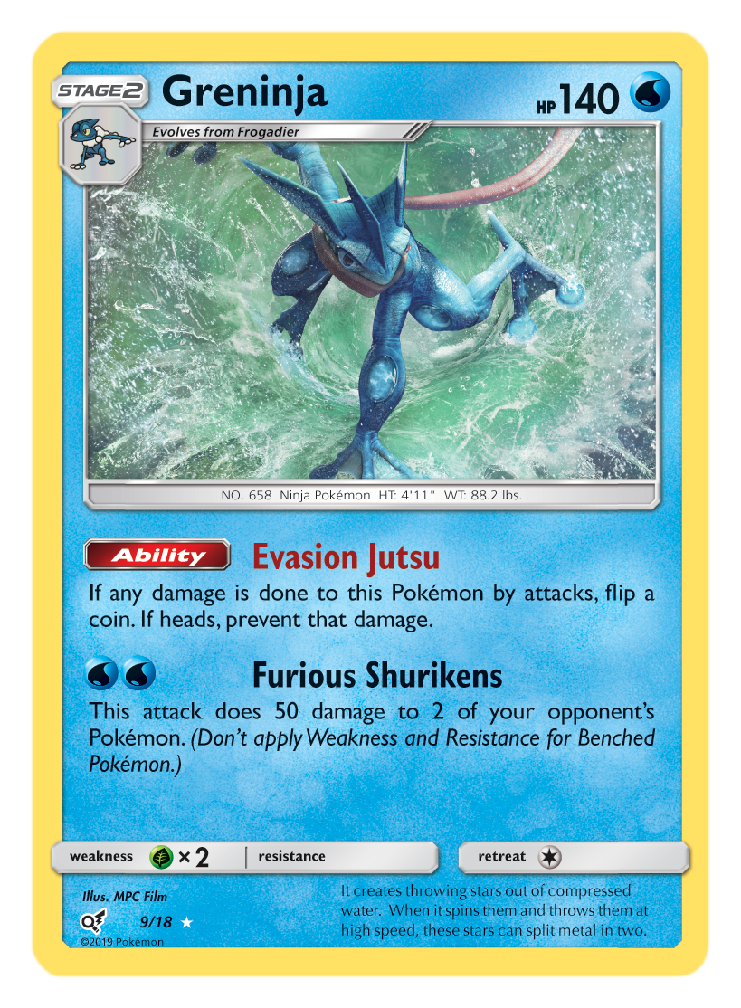 Greninja - 9/18 - Holo Rare