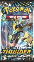 Pokemon Sun & Moon SM8 Lost Thunder Booster Pack -- Zeraora Pack Art