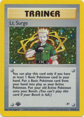 Lt. Surge - 17/132 Holo Rare - 1st Edition