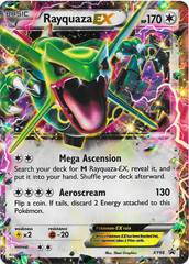 Rayquaza EX XY66 JUMBO OVERSIZED Holo Promo - Rayquaza EX Box Exclusive