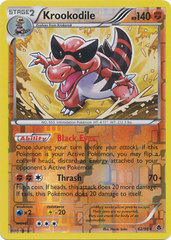 Krookodile - 62/98 - Rare - Reverse Holo