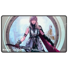 Ultra Pro - MTG: Final Fantasy - Lightning, Army of One Black Stitched Playmat