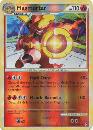 Magmortar - 16/95 - Rare - Reverse Holo