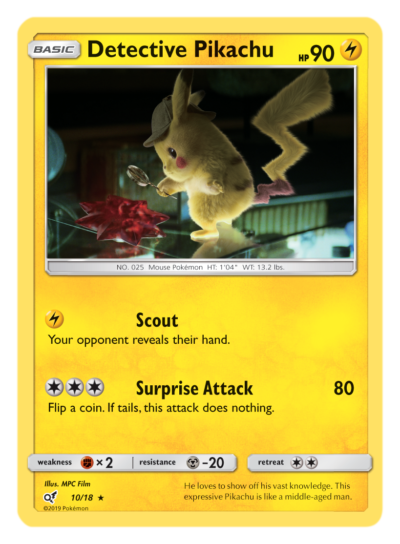 Detective Pikachu - 10/18 - Holo Rare