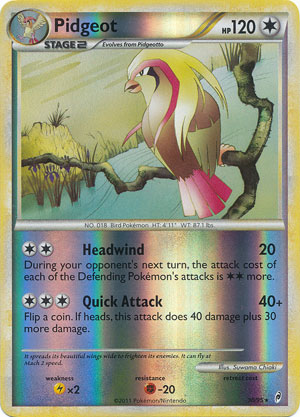 Pidgeot - 30/95 - Rare - Reverse Holo