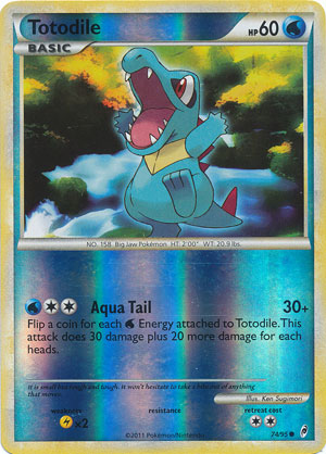 Totodile - 74/95 - Common - Reverse Holo