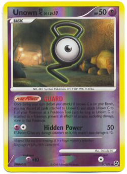 Unown G - 57/106 - Uncommon - Reverse Holo