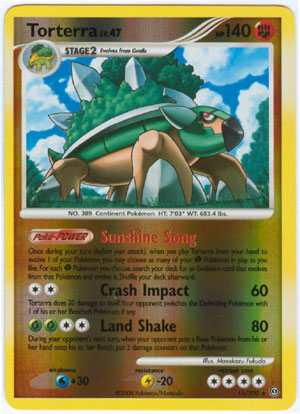 Torterra - 11/100 - Rare - Reverse Holo