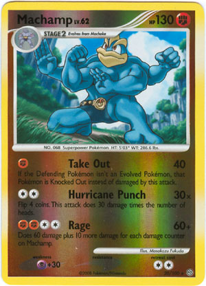 Machamp - 20/100 - Rare - Reverse Holo