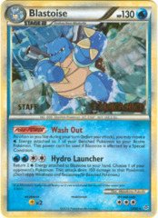 Blastoise 13/95 Holo STAFF Promo - HS Unleashed Prerelease