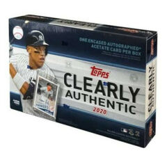 2020 Topps Clearly Authentic MLB Baseball Hobby Box