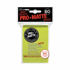 Ultra Pro Small Size PRO-MATTE Sleeves - Bright Yellow - 60ct