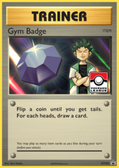 Gym Badge (Brock) Sheen Holo Promo XY203 - 2017 Pokemon League Exclusive