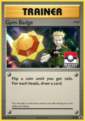 Gym Badge (Surge) Sheen Holo Promo XY205 - 2017 Pokemon League Exclusive