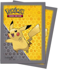 Ultra Pro Standard Size Pokemon Sleeves - Pikachu Gray - 65ct