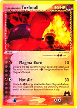 Newest Pokemon Team Magma's Torkoal holo mint