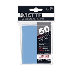 Ultra Pro Standard Size Pro Matte Sleeves - Light Blue - 50ct