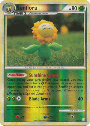 Sunflora - 31/123 - Rare - Reverse Holo