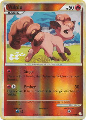 Vulpix - 87/123 - Common - Reverse Holo