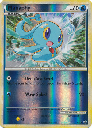 Manaphy - 3/95 - Rare - Reverse Holo