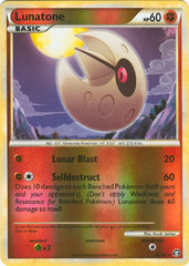 Lunatone - 25/102 - Rare - Reverse Holo