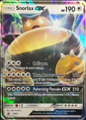 Snorlax GX SM05 Wave Holo Promo - Snorlax GX Box