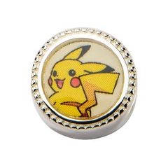 Pikachu & Pokeball Sterling Silver Bead Charm