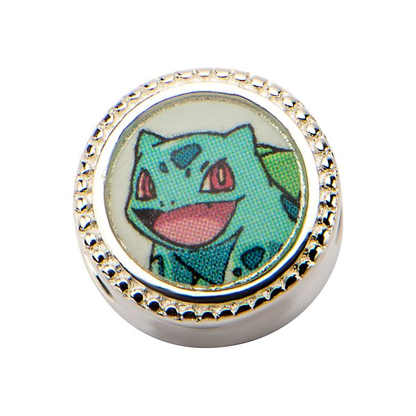 Bulbasaur & Pokeball Sterling Silver Bead Charm