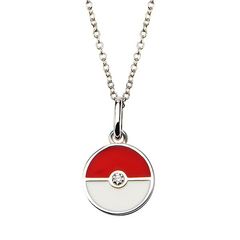 Pokeball Sterling Silver Pendant 18