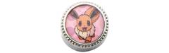 Eevee & Pokeball Stainless Steel Bead Charm