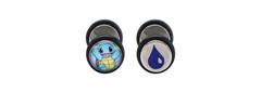 Squirtle & Water Droplet Stainless Steel Screw-Back Faux Plug Earrings