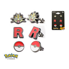 Team Rocket Stainless Steel Stud Earrings Set