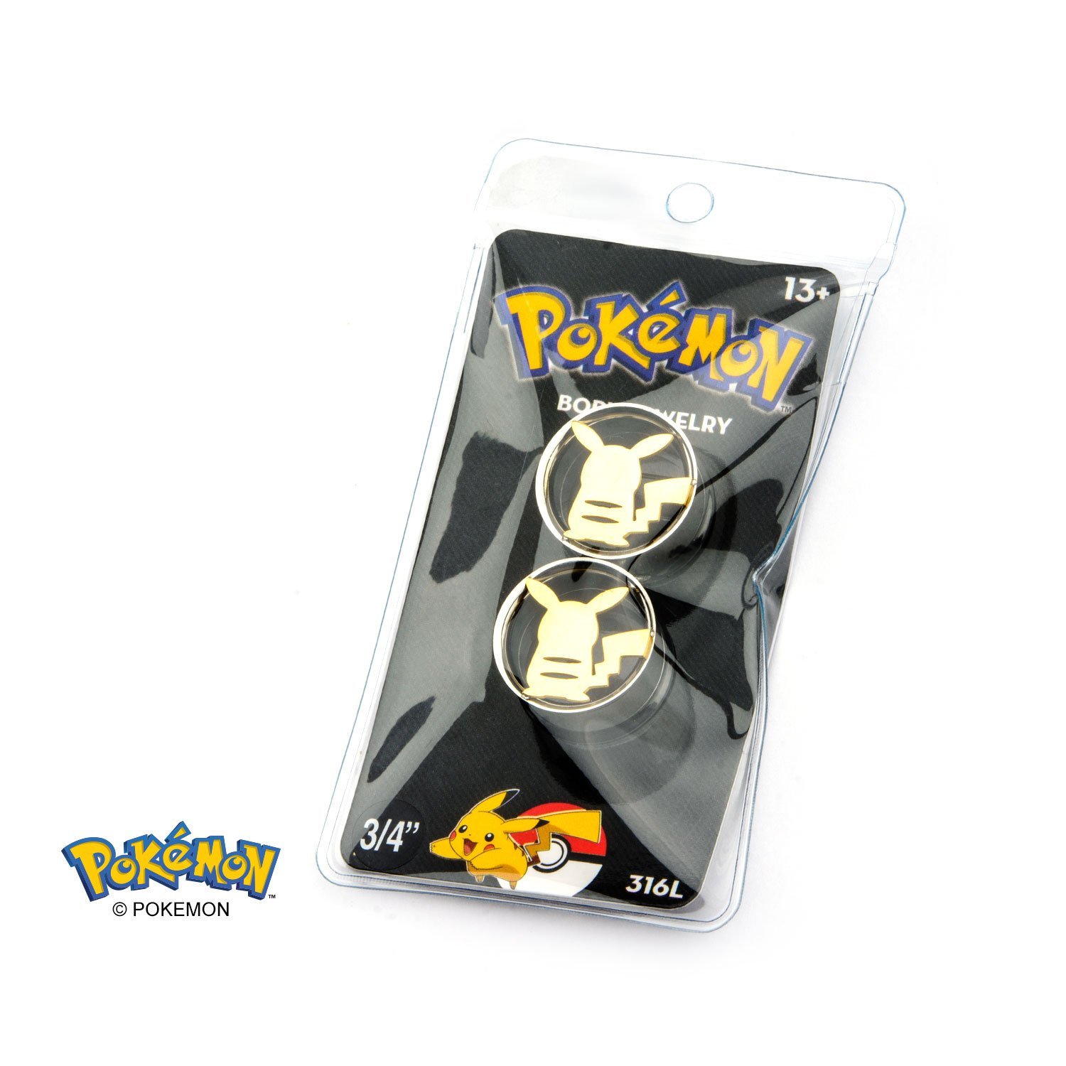 Pikachu Cut-Out 3/4 Plugs