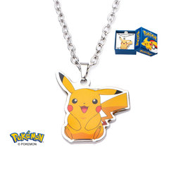 Pikachu Stainless Steel Dangle Charm & 16